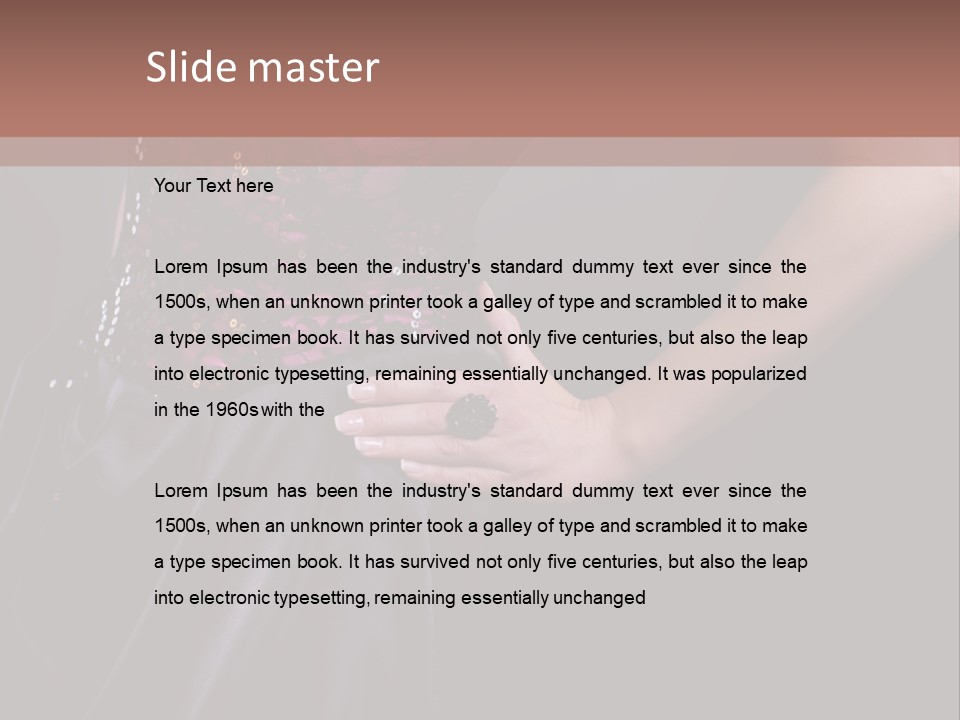 Cocktail Dress PowerPoint Template