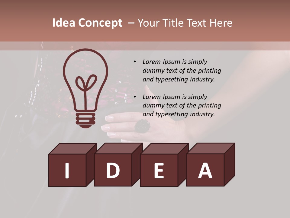 Cocktail Dress PowerPoint Template