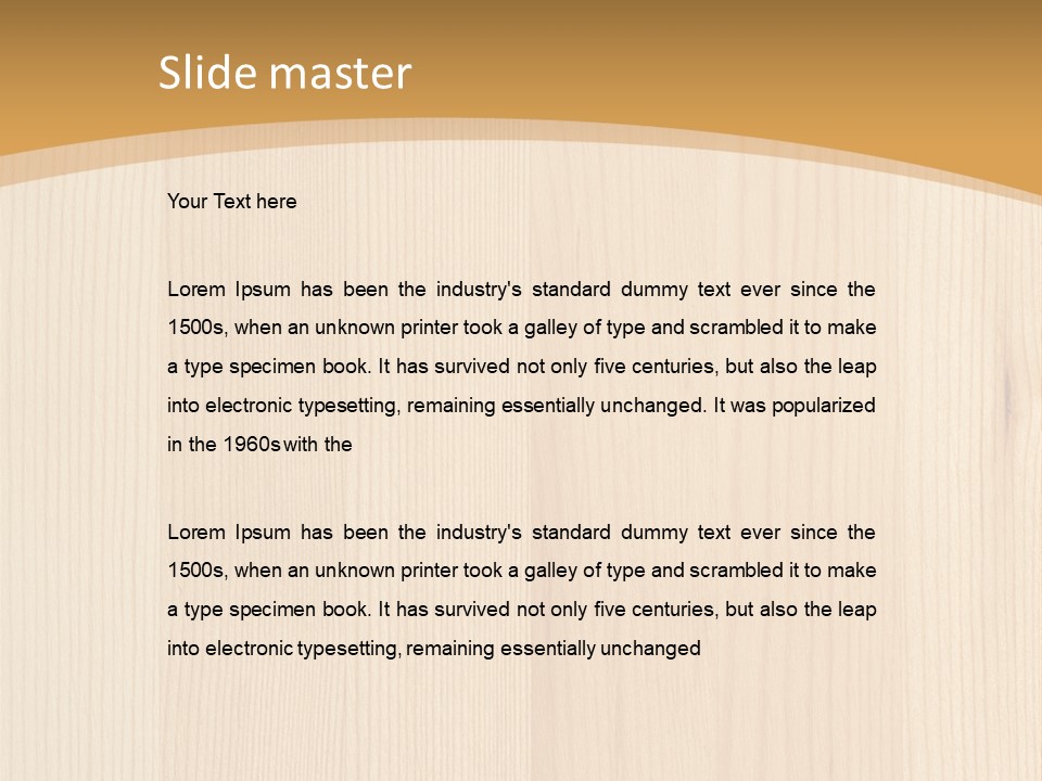 Light Closeup Brown PowerPoint Template