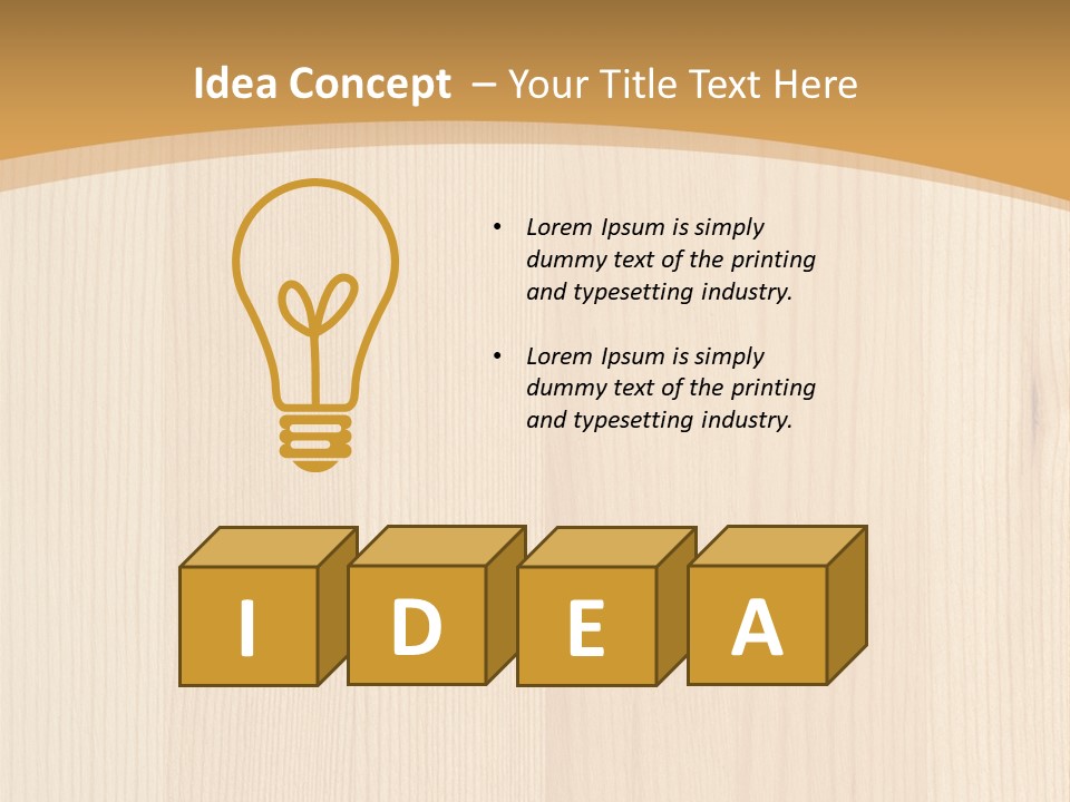 Light Closeup Brown PowerPoint Template