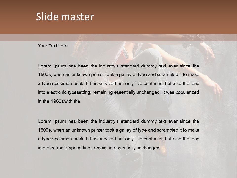 Movement Motion Jazz PowerPoint Template