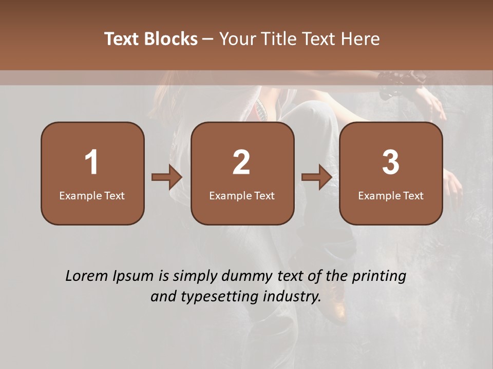 Movement Motion Jazz PowerPoint Template