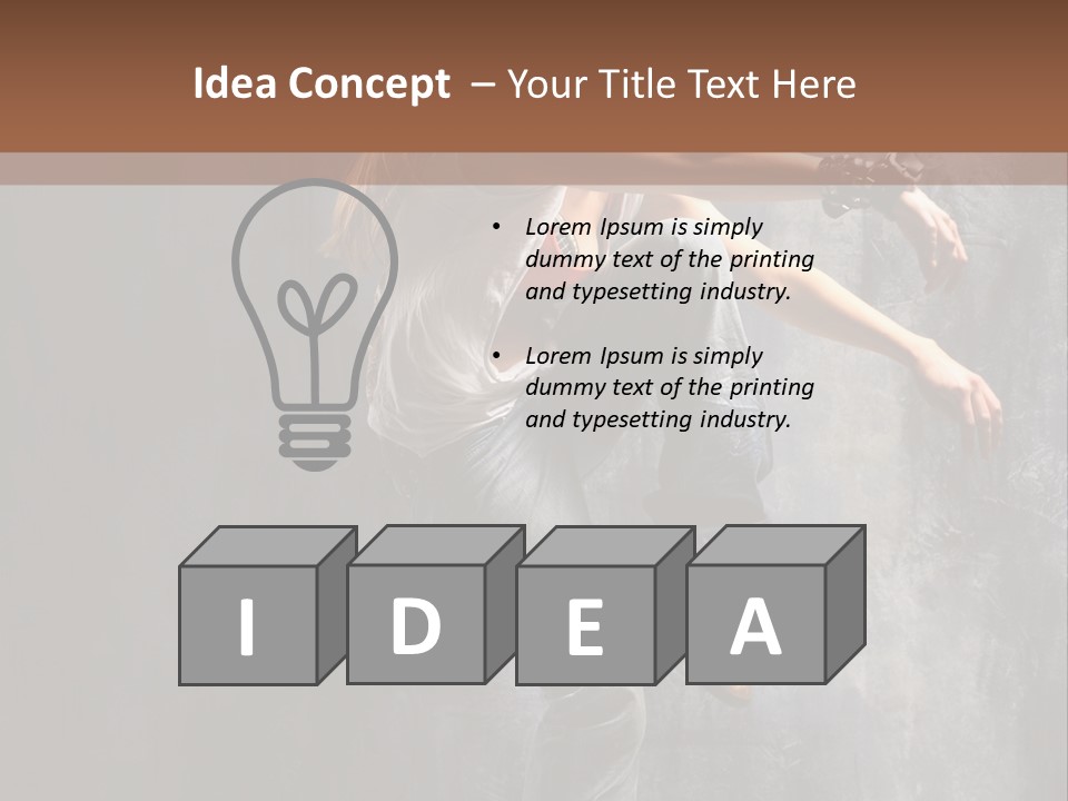 Movement Motion Jazz PowerPoint Template