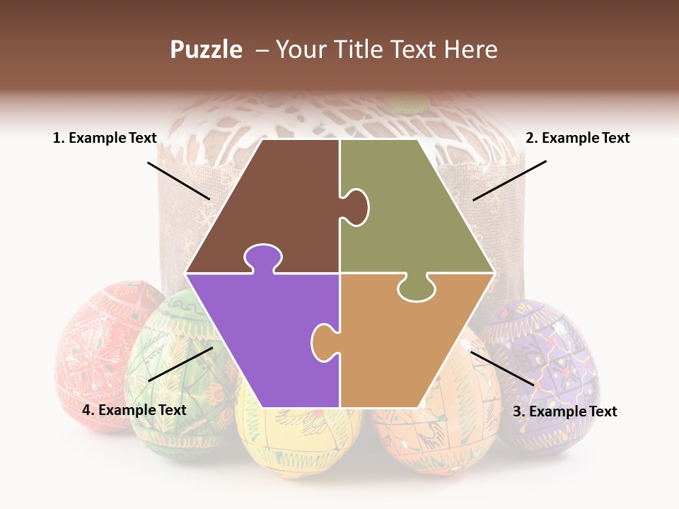 Blue Ornate Cake PowerPoint Template