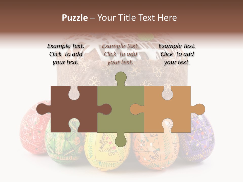 Blue Ornate Cake PowerPoint Template