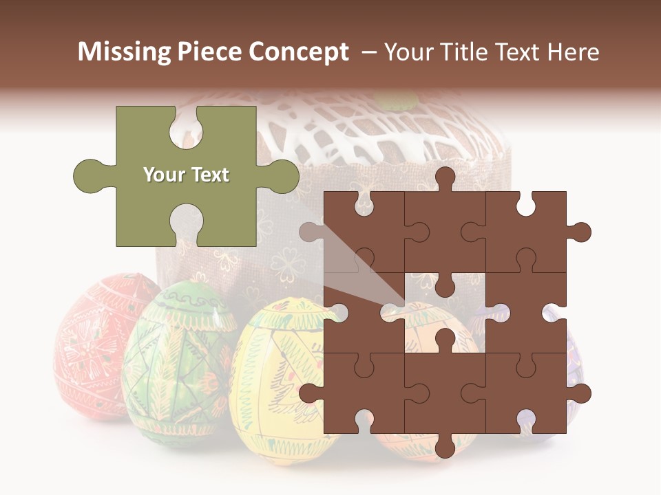 Blue Ornate Cake PowerPoint Template