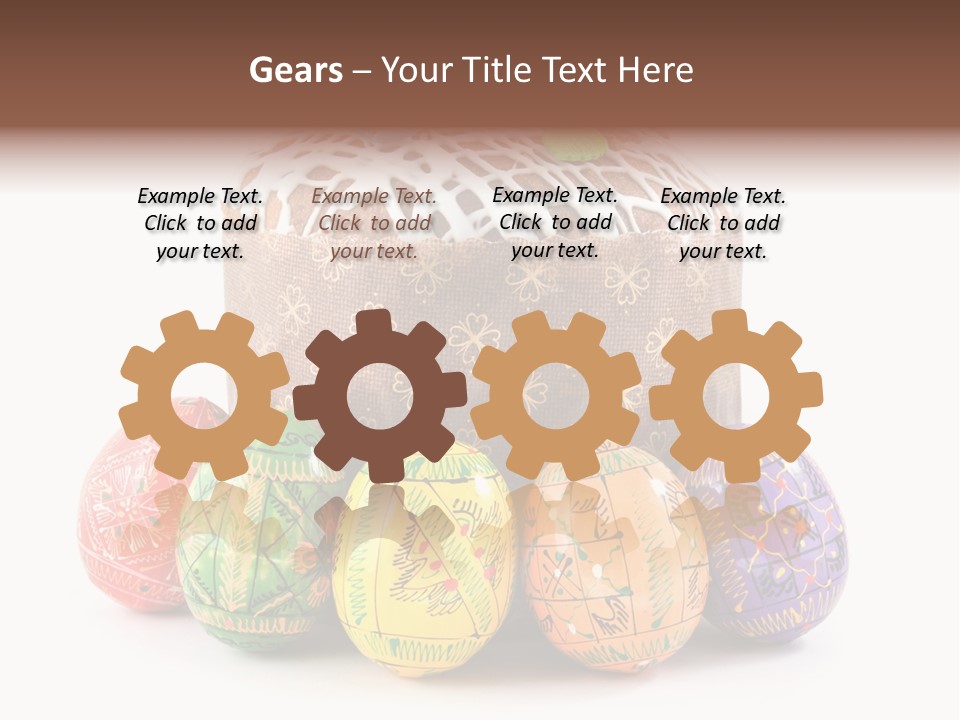 Blue Ornate Cake PowerPoint Template