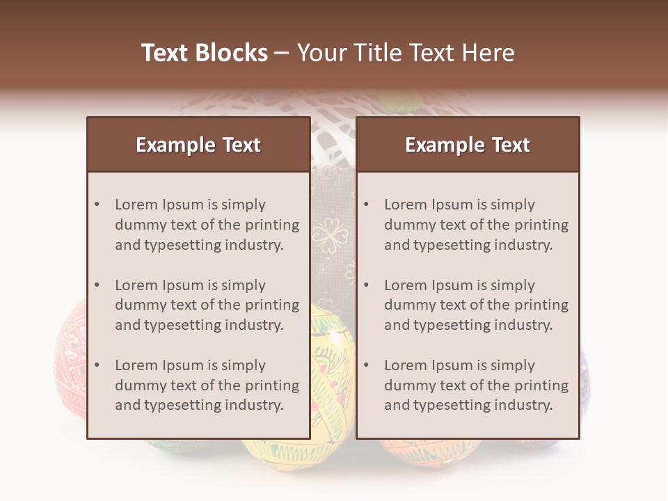 Blue Ornate Cake PowerPoint Template