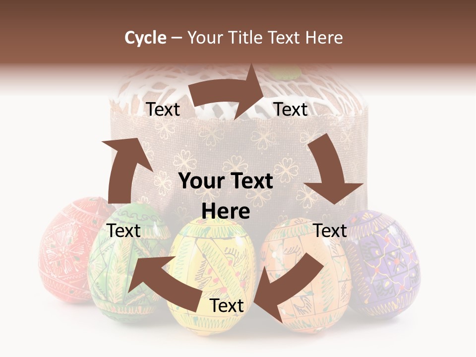 Blue Ornate Cake PowerPoint Template