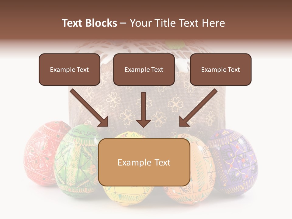 Blue Ornate Cake PowerPoint Template