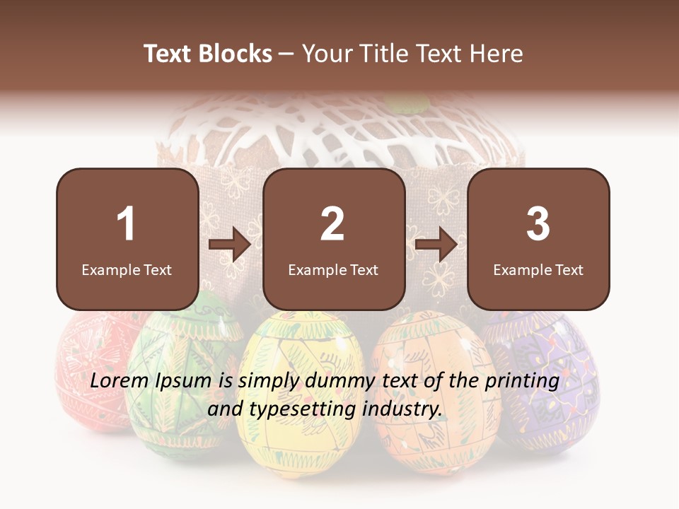 Blue Ornate Cake PowerPoint Template