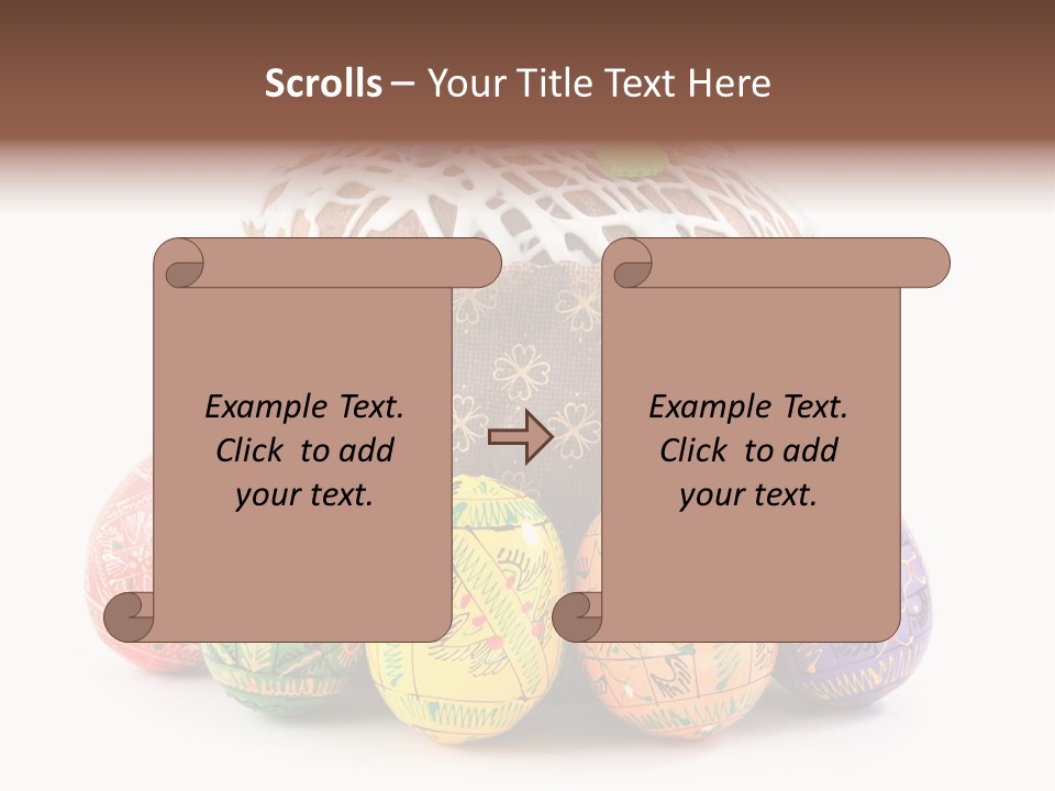 Blue Ornate Cake PowerPoint Template