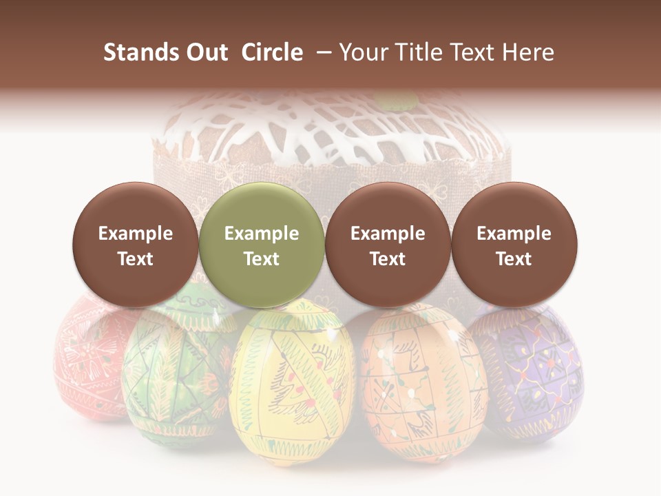 Blue Ornate Cake PowerPoint Template