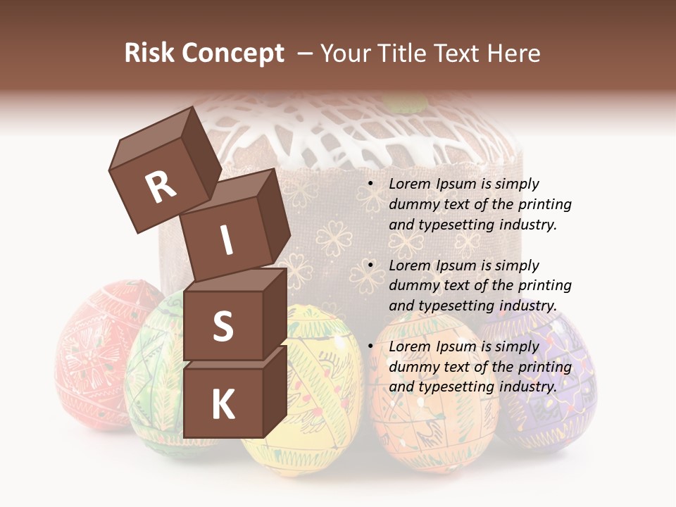 Blue Ornate Cake PowerPoint Template