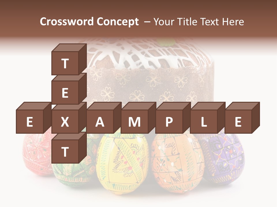 Blue Ornate Cake PowerPoint Template