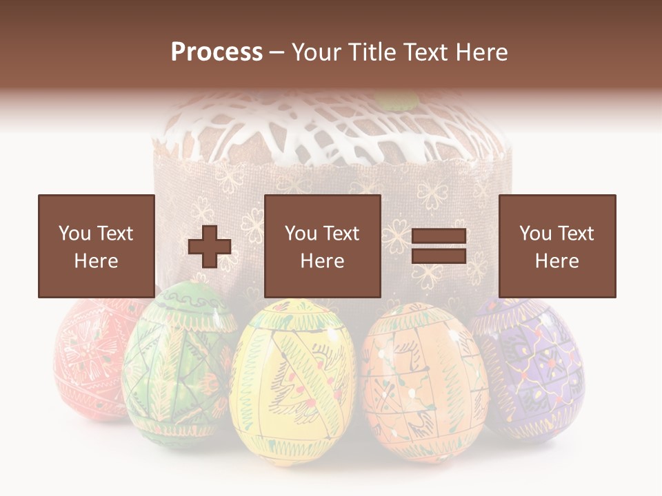 Blue Ornate Cake PowerPoint Template