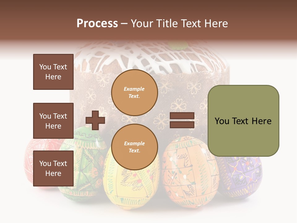Blue Ornate Cake PowerPoint Template
