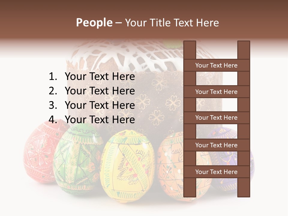 Blue Ornate Cake PowerPoint Template