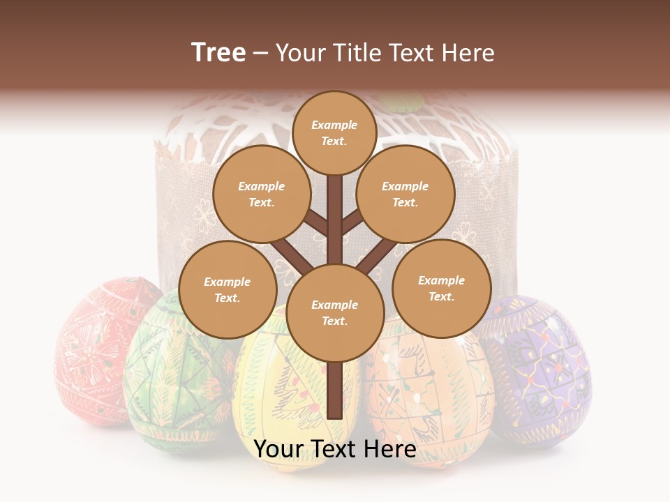 Blue Ornate Cake PowerPoint Template