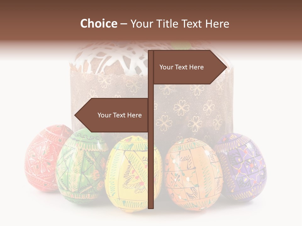 Blue Ornate Cake PowerPoint Template