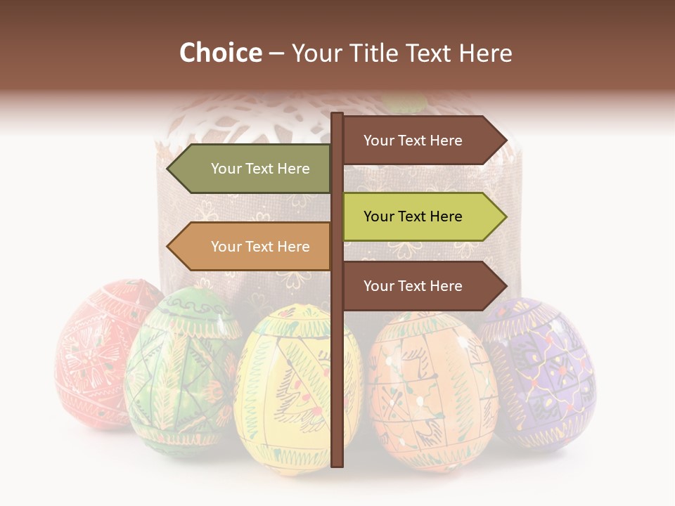 Blue Ornate Cake PowerPoint Template