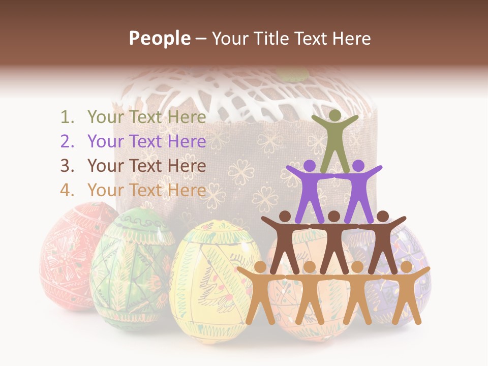 Blue Ornate Cake PowerPoint Template