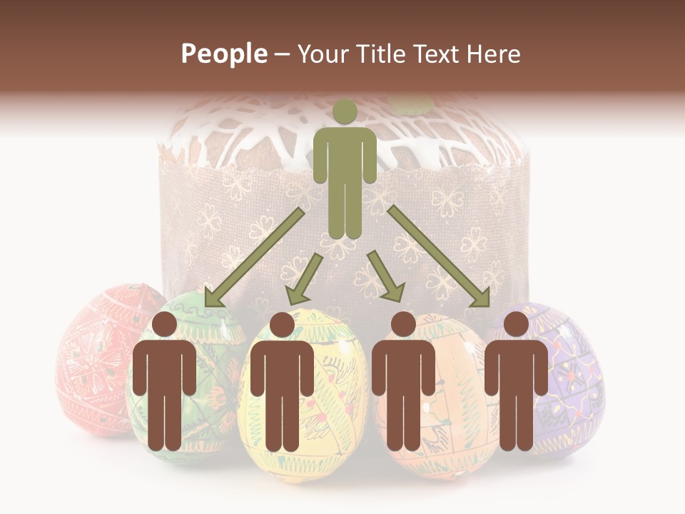 Blue Ornate Cake PowerPoint Template