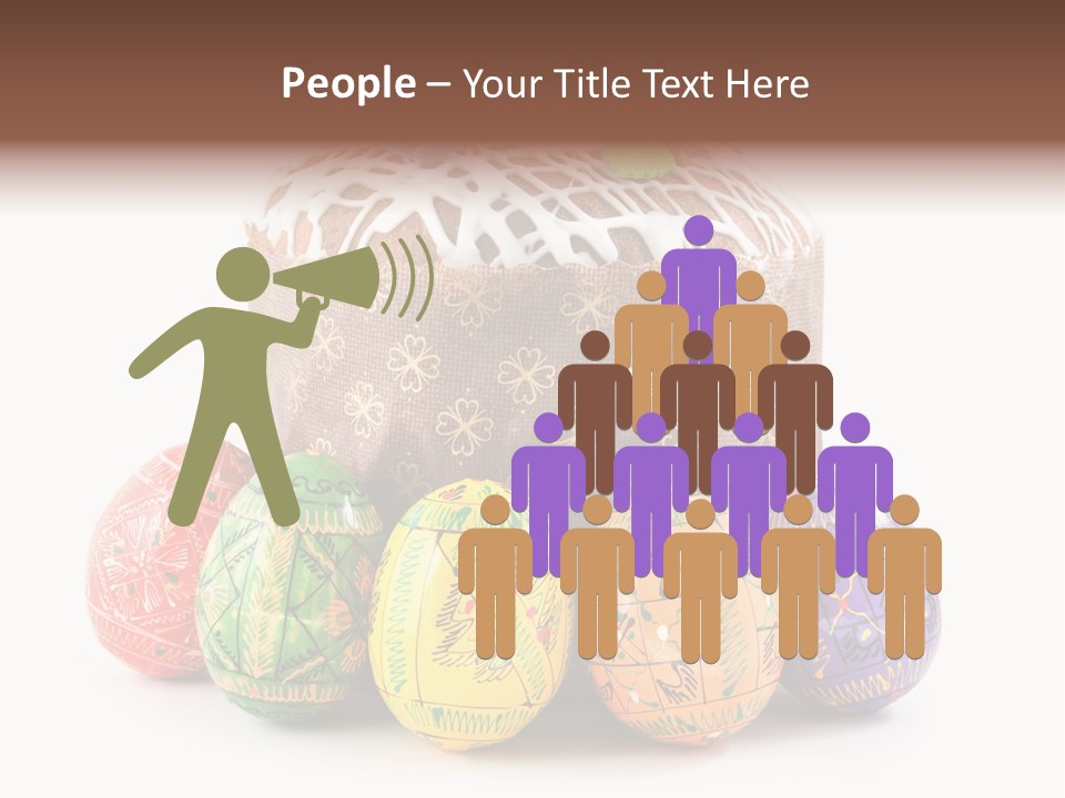 Blue Ornate Cake PowerPoint Template