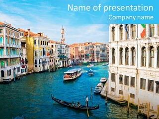 Gondola Venice PowerPoint Template