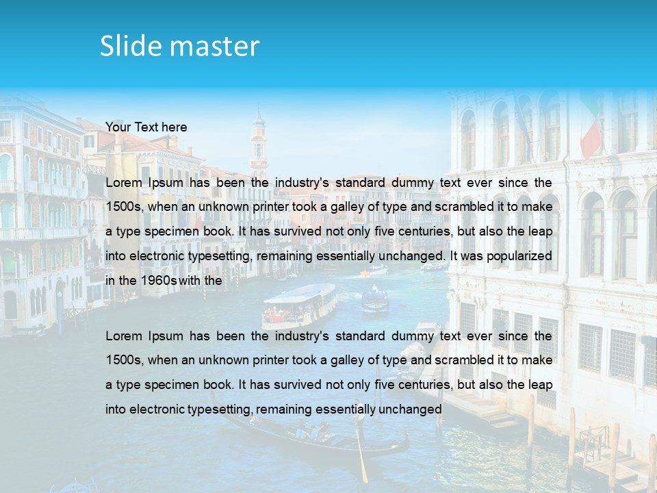 Gondola Venice PowerPoint Template