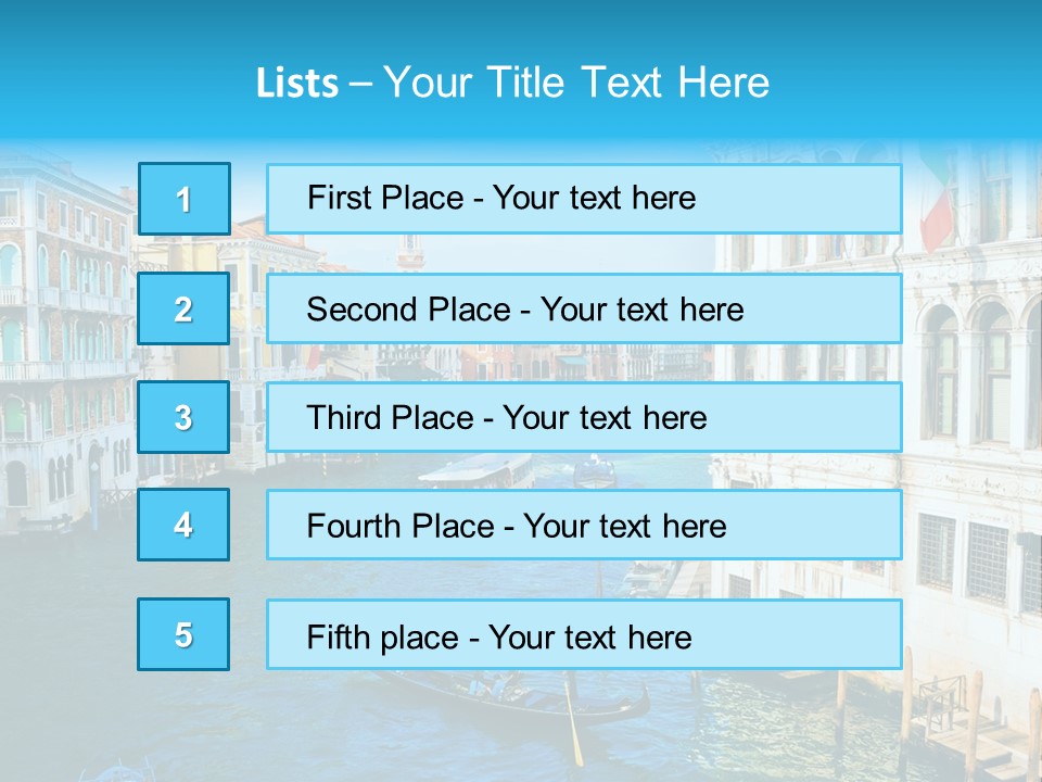 Gondola Venice PowerPoint Template