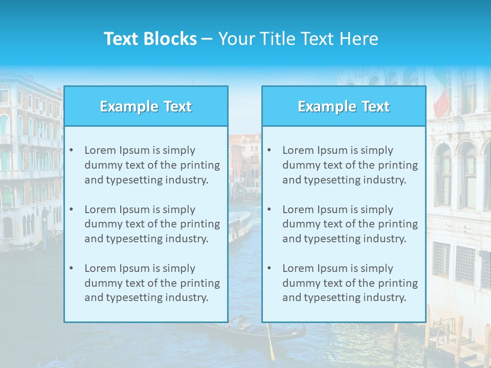 Gondola Venice PowerPoint Template