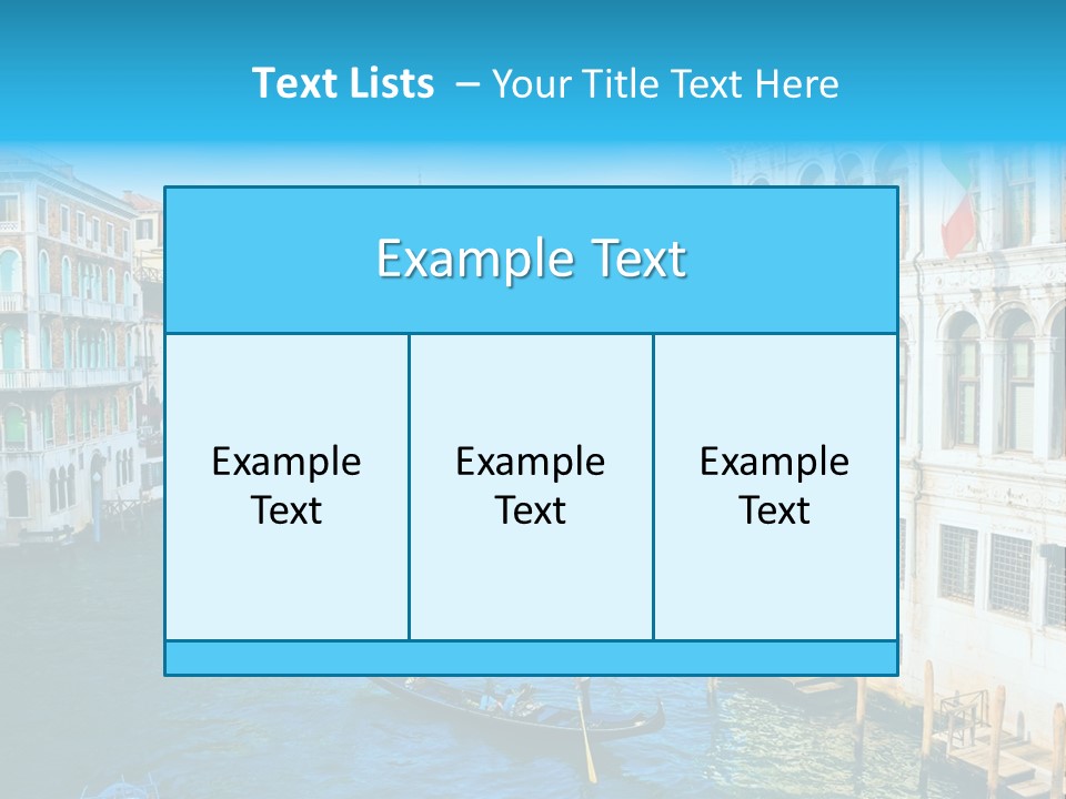 Gondola Venice PowerPoint Template
