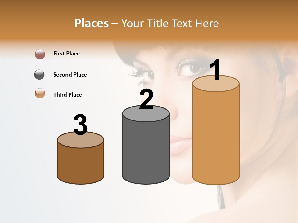 Close Up Woman Beauty PowerPoint Template