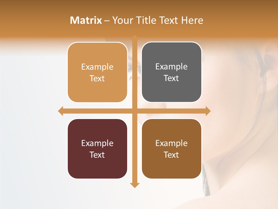 Close Up Woman Beauty PowerPoint Template