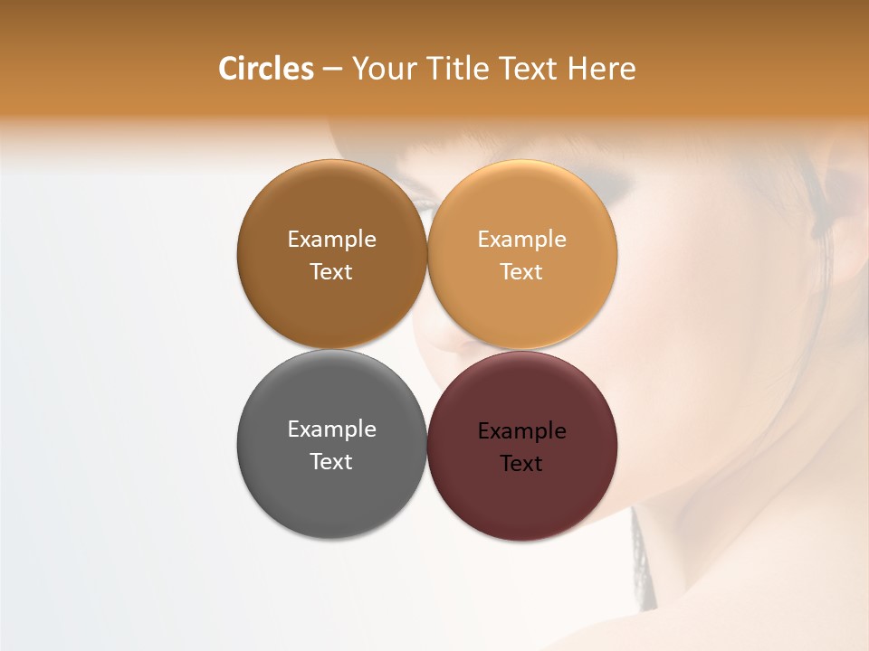 Close Up Woman Beauty PowerPoint Template