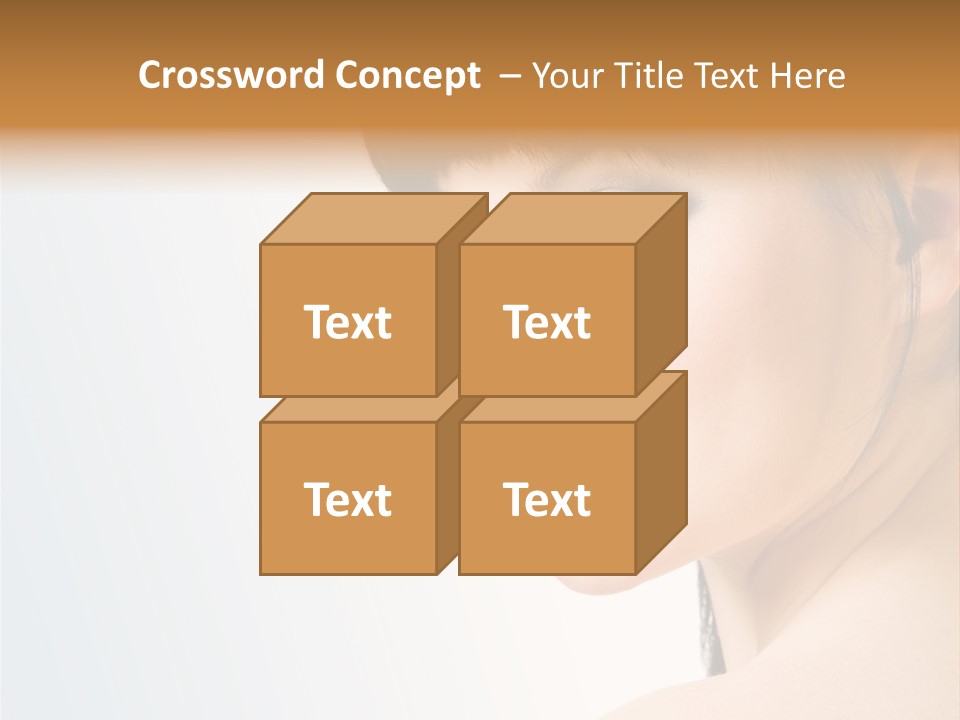 Close Up Woman Beauty PowerPoint Template