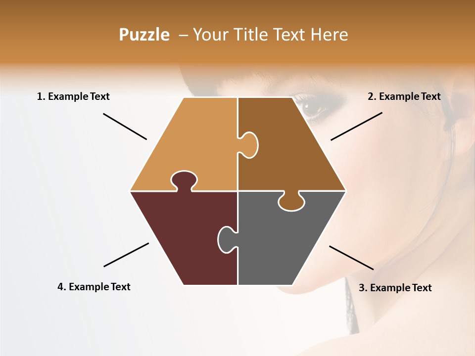 Close Up Woman Beauty PowerPoint Template