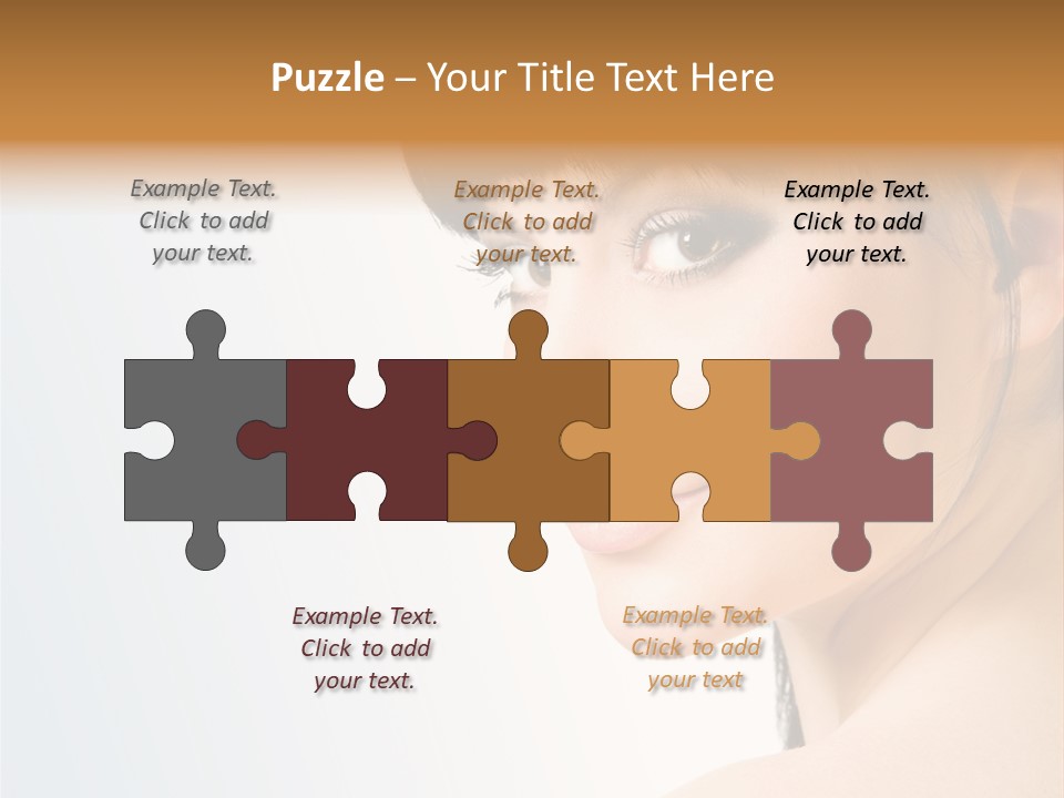 Close Up Woman Beauty PowerPoint Template