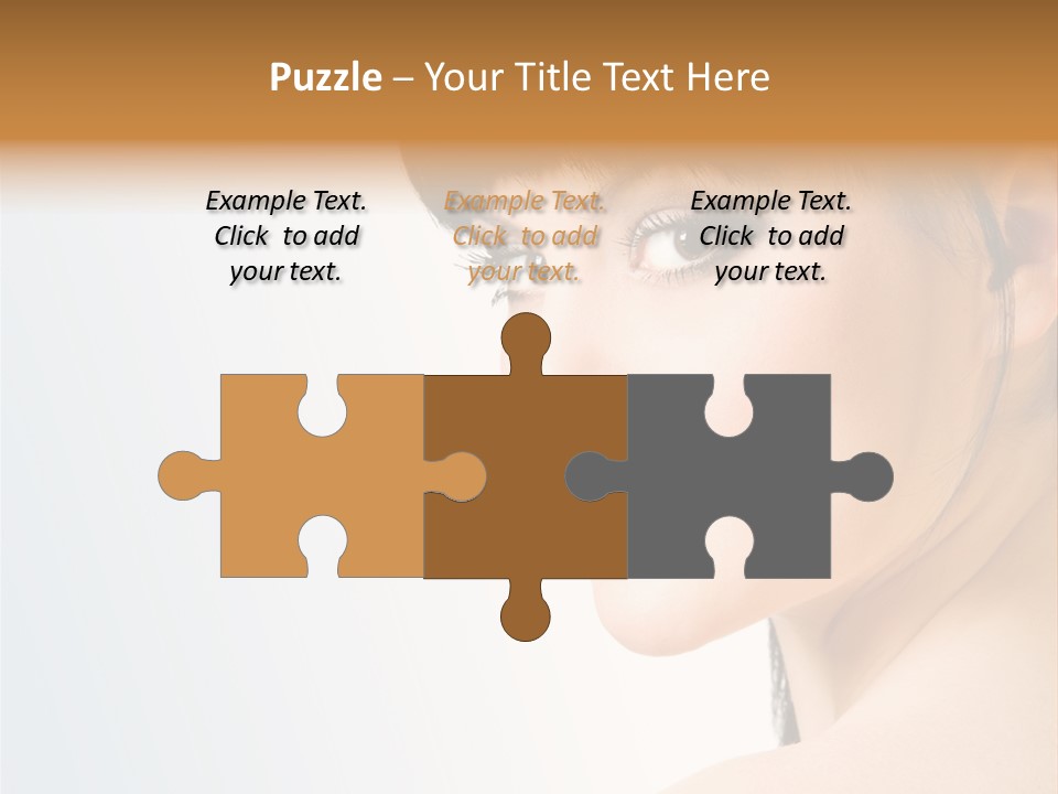 Close Up Woman Beauty PowerPoint Template