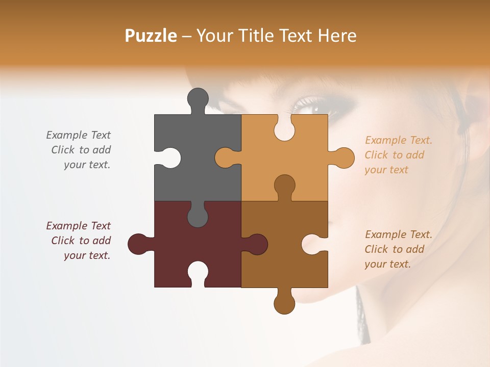 Close Up Woman Beauty PowerPoint Template