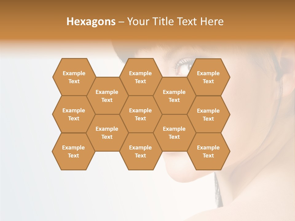 Close Up Woman Beauty PowerPoint Template