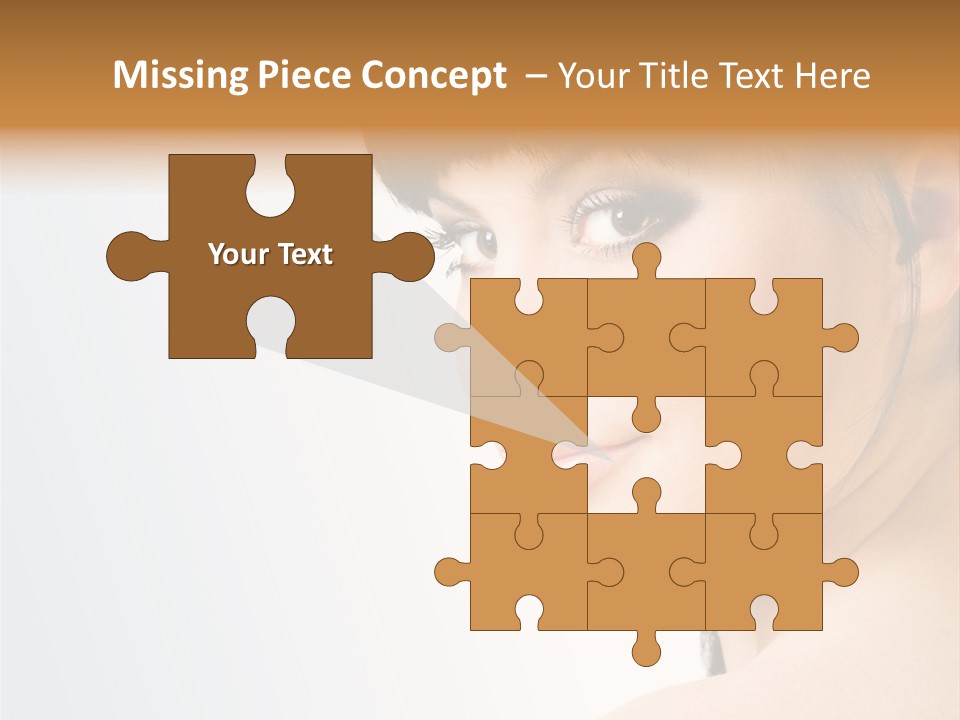 Close Up Woman Beauty PowerPoint Template