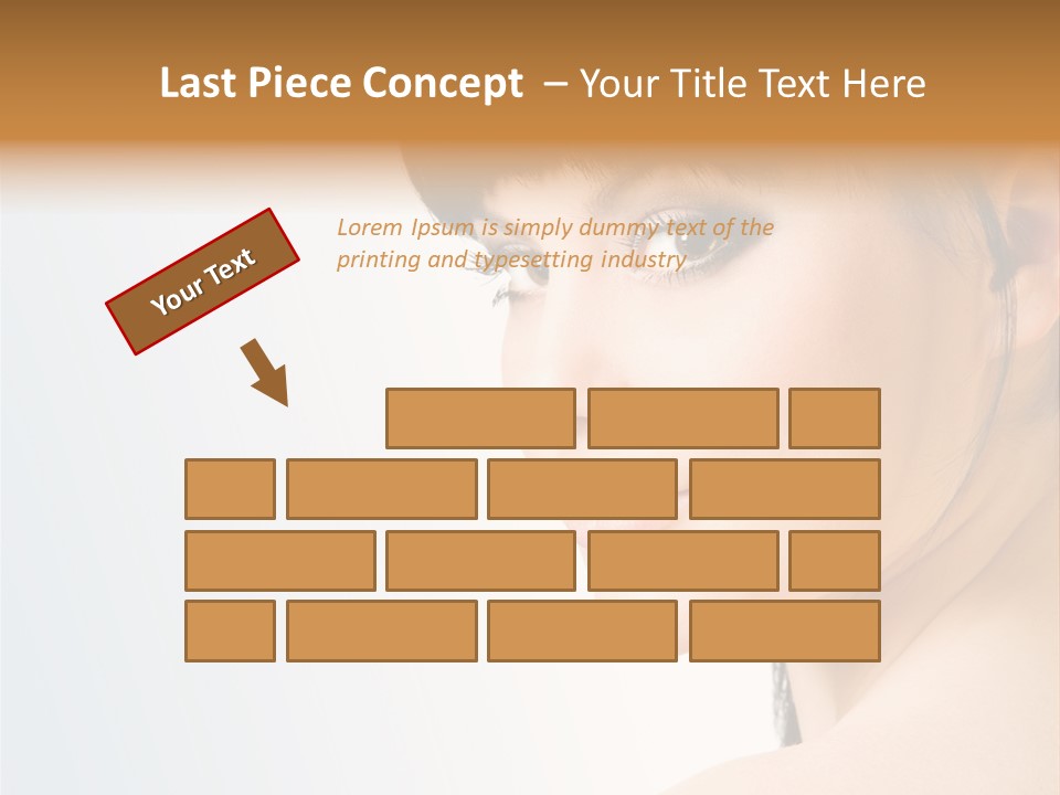 Close Up Woman Beauty PowerPoint Template
