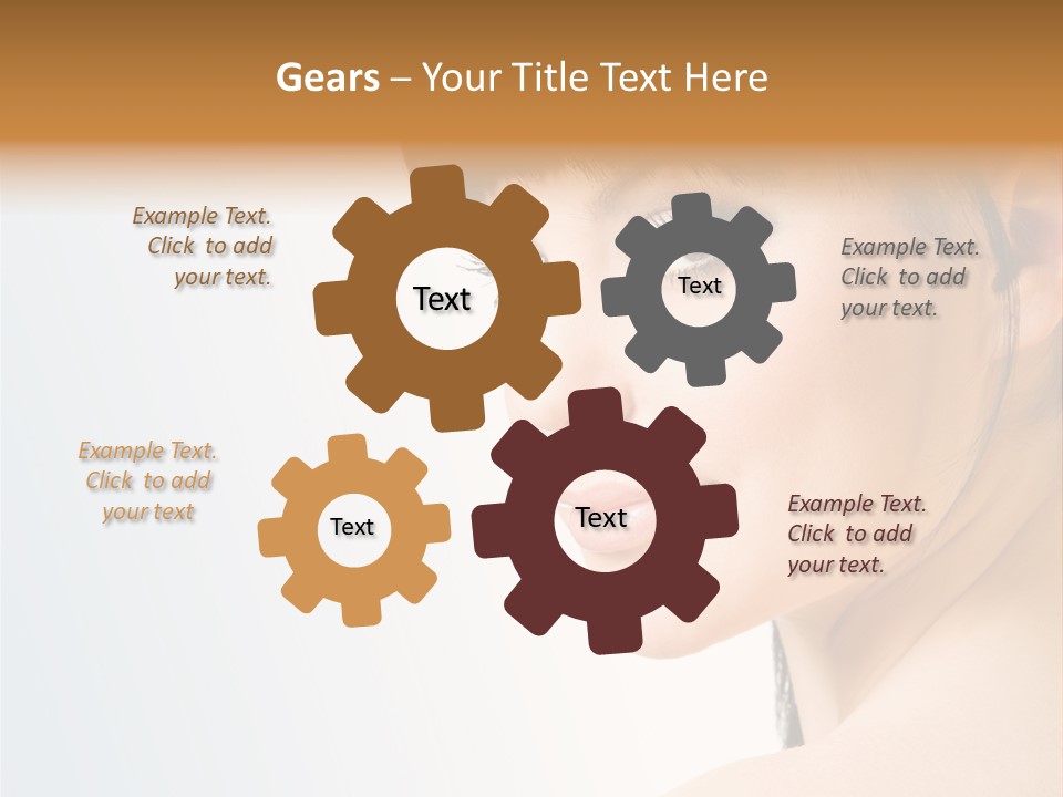 Close Up Woman Beauty PowerPoint Template