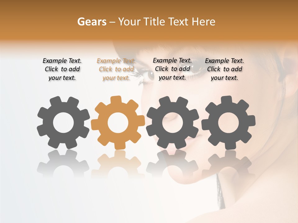 Close Up Woman Beauty PowerPoint Template