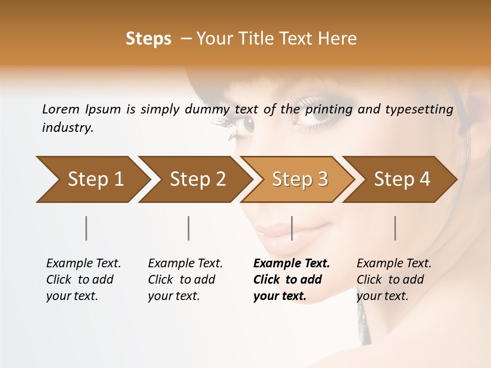 Close Up Woman Beauty PowerPoint Template