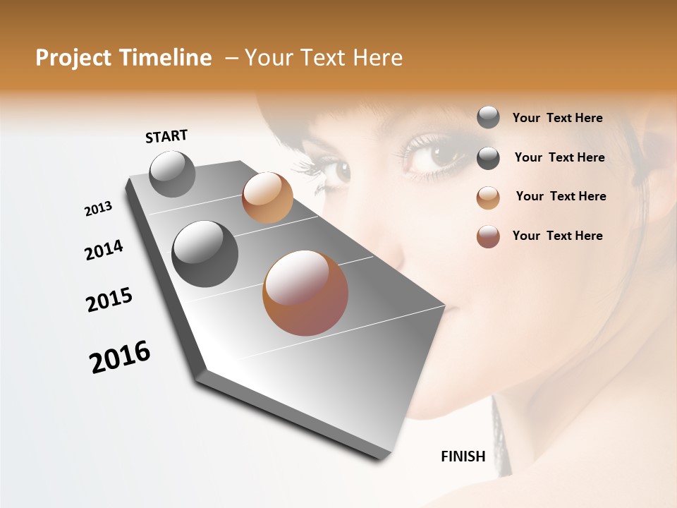 Close Up Woman Beauty PowerPoint Template