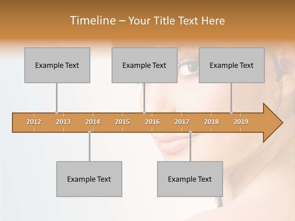 Close Up Woman Beauty PowerPoint Template