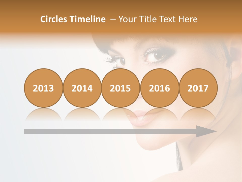 Close Up Woman Beauty PowerPoint Template